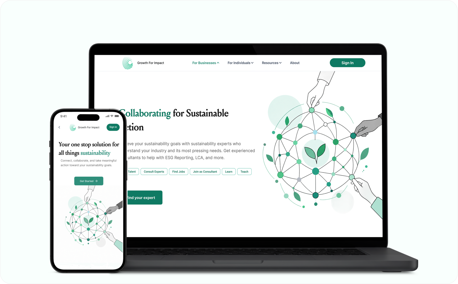 Growth for Impact website